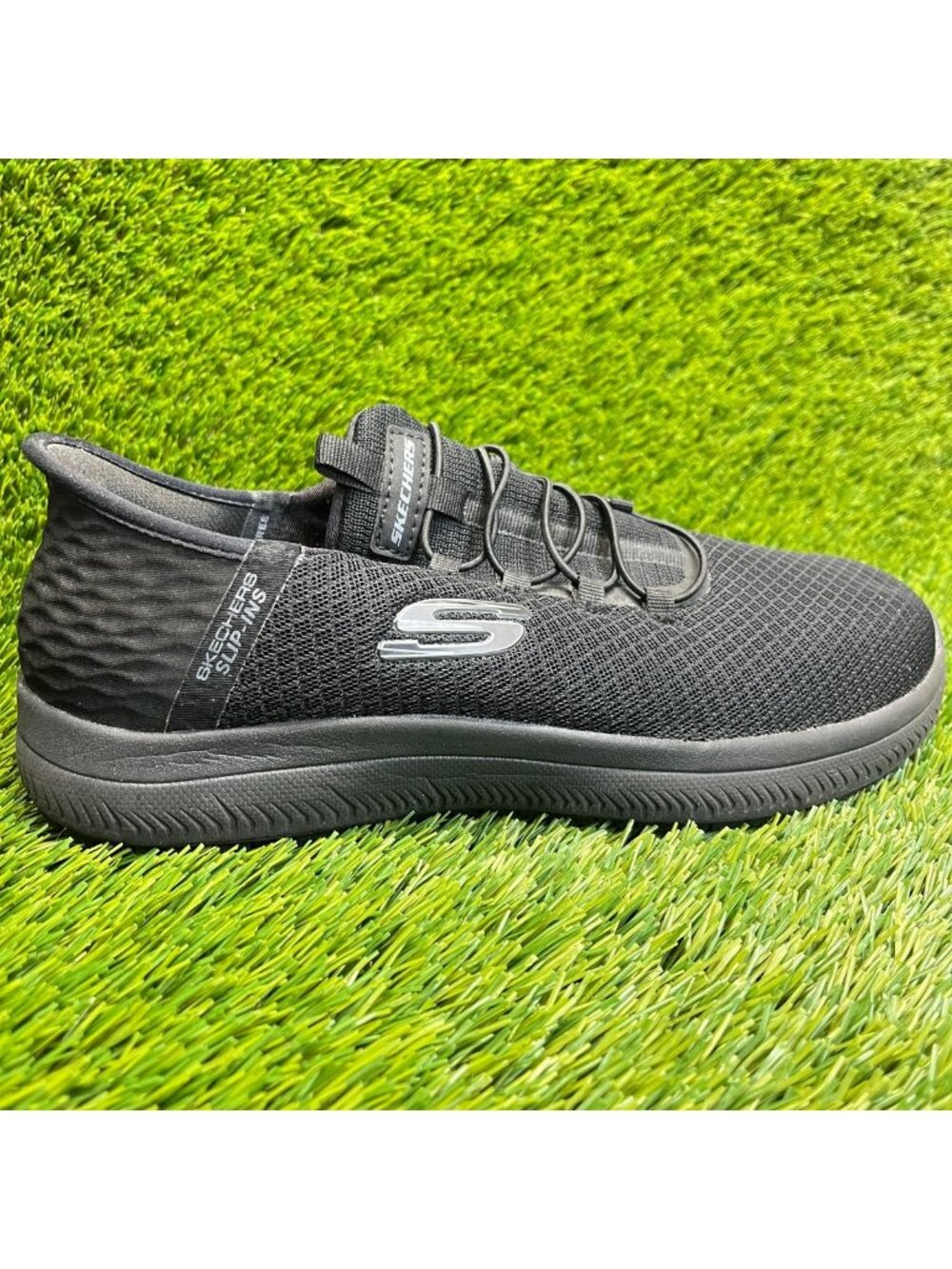 Skechers Summits SR-Enslee Womens Size 8.5D Black Walking Slip-On Shoes Sneakers